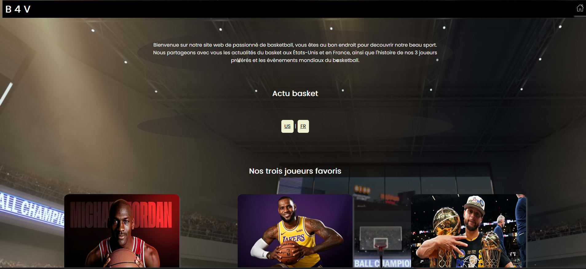 Site sur le basketball